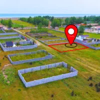 215متر زمین ساحلی باچشم انداز دریای آبی در گیلان