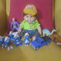 حراج اسباب بازی ماشین عروسک و فیگور اسمورف