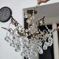 لوستر برنجی چتری