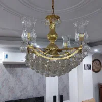 لوستر برنز و کریستال ترکیبی