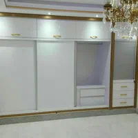 کمد تخت تاشو مدل کاج|تخت و سرویس خواب|فومن, |دیوار