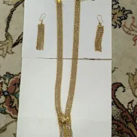 ۲  دست نیم ست طلا سویس گلد (گردنبند و گوشواره)