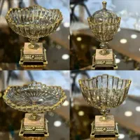 سرویس پذیرایی لب اکلیل با پایه سنگی و آلومینیوم