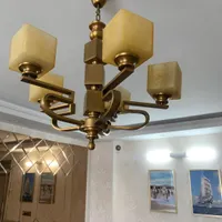 لوستر کلاسیک برنز|لوستر و چراغ آویز|شهریار, |دیوار