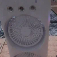 پنکه دو طبقه شارژی با کنترل و کابل شارژ