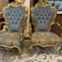 مبل استیل نه نفره همرا ه میز وسط عسلی
