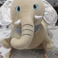 راکر چوبی کودک مدل فیل