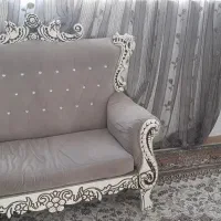 فروش یه دست مبل هفت نفره همراه با عسل خوری|مبلمان خانگی و میز عسلی|مشهد, گاز|دیوار