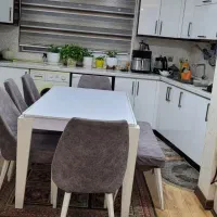 میز نهار خوری هشت نفره به‌همراه  مبل ال(اشانتیون)|مبلمان خانگی و میز عسلی|رشت, دیانتی|دیوار