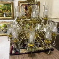 لوستر ۲۱ شاخه از جنس برنج