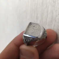 انگشتر نقره طرح نقطه
