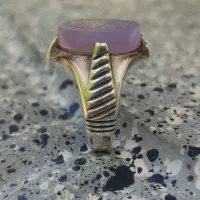 انگشتر عقیق یمنی یاسی اصل با ذکر پنج تن|جواهرات|اصفهان, دستگرده|دیوار