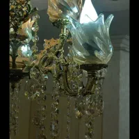 لوستر برنز در حد نو|لوستر و چراغ آویز|زنجان, |دیوار