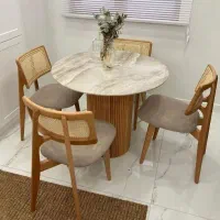 میز غذاخوری راک با صندلی خواص میز کد ۵۵