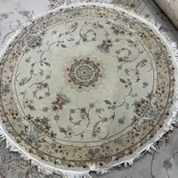 یک جفت فرش گرد خاطره کاشان با نخ ابریشم قطر ۱.۵|فرش|تهران, سلسبیل|دیوار