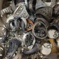 رکاب انگشتر زنجیر نقره سالم و شکسته نقره خریدار