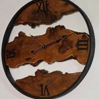 ساعت دیواری چوبی