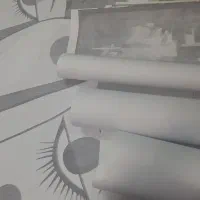 فروش پلات سیاه سفیدطرح نقاشی طراحی تابلو بوم