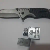 چاقوی خارجی و فندک گازی