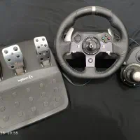 فرمان بازی Logitech g920 + دنده(shifter)