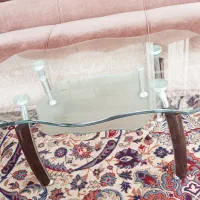مبل ۷نفره با دو عدد میز جلو۶ عدد میز عسلی با اینه
