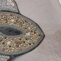 رومیزی مخمل سنگ دوزی|پرده، رانر، رومیزی|ارومیه, |دیوار