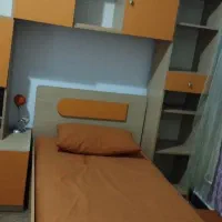 سرویس کامل تخت وکمد با تشک،میزتوالت