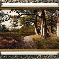 تابلو فرش منظره درحدنو