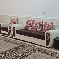 مبل 7 نفره با جلو مبلی در حد نو
