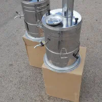 سماور زغالی و آتشی