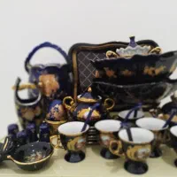 ظروف پذیرایی سرمه ای