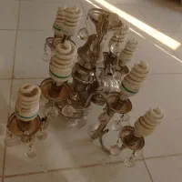 لوستر استیل هشت شاخه