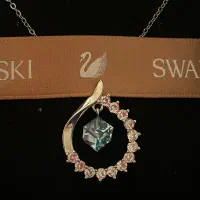 گردنبند زنجیر نقره کریستال سواروسکی