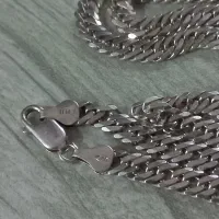 زنجیر نقره کارتیر تراش خورده