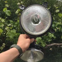 چراغ گرد جلو پاترول ژاپنی اصل کویتو و کاسه چراغ