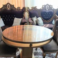 فروش مبلمان،نهارخوری چوبی با پارچه مخمل|مبلمان خانگی و میز عسلی|پرند, فاز ۴|دیوار