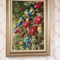 تابلو فرش باغ پرندگان|تابلو فرش|شیراز, بریجستون|دیوار