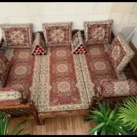 ما برای شما طبق سایز تخت تشک و پشتی میسازیم آرمینه