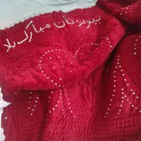 لحاف دونفره مخمل قرمز