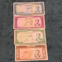 فروش یک‌جا مجموعه خاص اسکناس‌های شاهنشاهی|کلکسیون سکه، تمبر، اسکناس|اراک, |دیوار