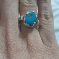 فیروزه نیشابوری رکاب نقره دست ساز