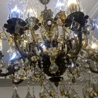 لوستر برنجی ۱۶ شاخه|لوستر و چراغ آویز|تهران, بیسیم|دیوار