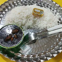 چلو قورمه سبزی مجلسی صد تومان