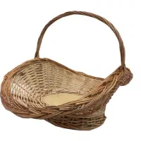 سبد چوبی حصیری