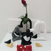 گلدون قلبی|گل مصنوعی|بندر کنگان, |دیوار