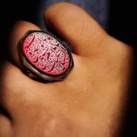 انگشتر خاص و ابر کلکسیونی عقیق سرخ یمن