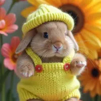 دهکده مینی خرگوش لوپ مینیاتوری هدیه ایی دوستداشتنی