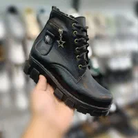 نیم بوت اسپرت دخترانه زنانه زیره تانکی لژدار نرم