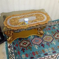 مبل کرمی طلایی چوب با روکش|مبلمان خانگی و میز عسلی|اسلام‌شهر, شهرک محمدیه|دیوار