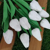 گل لاله فومی برگ دار (پک ۶ تایی)|گل مصنوعی|نجف‌آباد, نجف‌آباد|دیوار